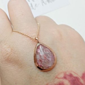 Colgante Gota Oro Rosa