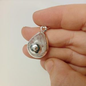 Colgante Teta Gota Transparente