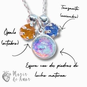 Colgante Esfera con piedras de nacimiento