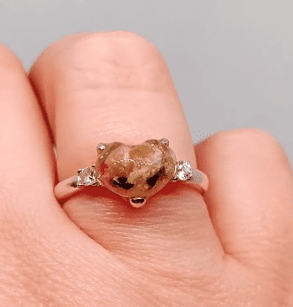 Anillo Solitario Brillantes con Cordón Umbilical de Morir de Amor