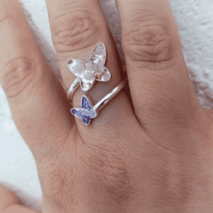 Anillo Doble Mariposa